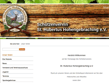 Tablet Screenshot of hubertus-hohengebraching.de